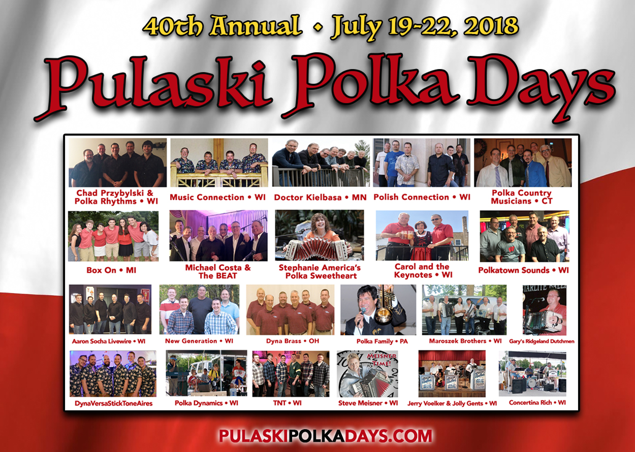 40th Annual Pulaski Polka Days starts today July 19, 2018